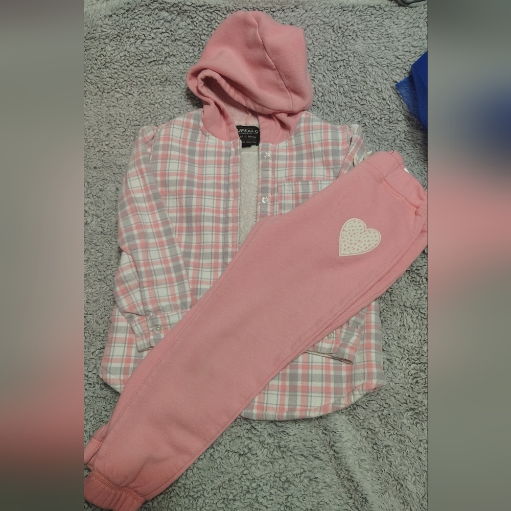 Buffalo David Bitton Pink Plaid Shirt